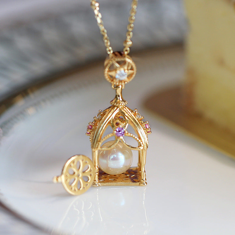 Silver Necklace Pendant Sweater Chain Women