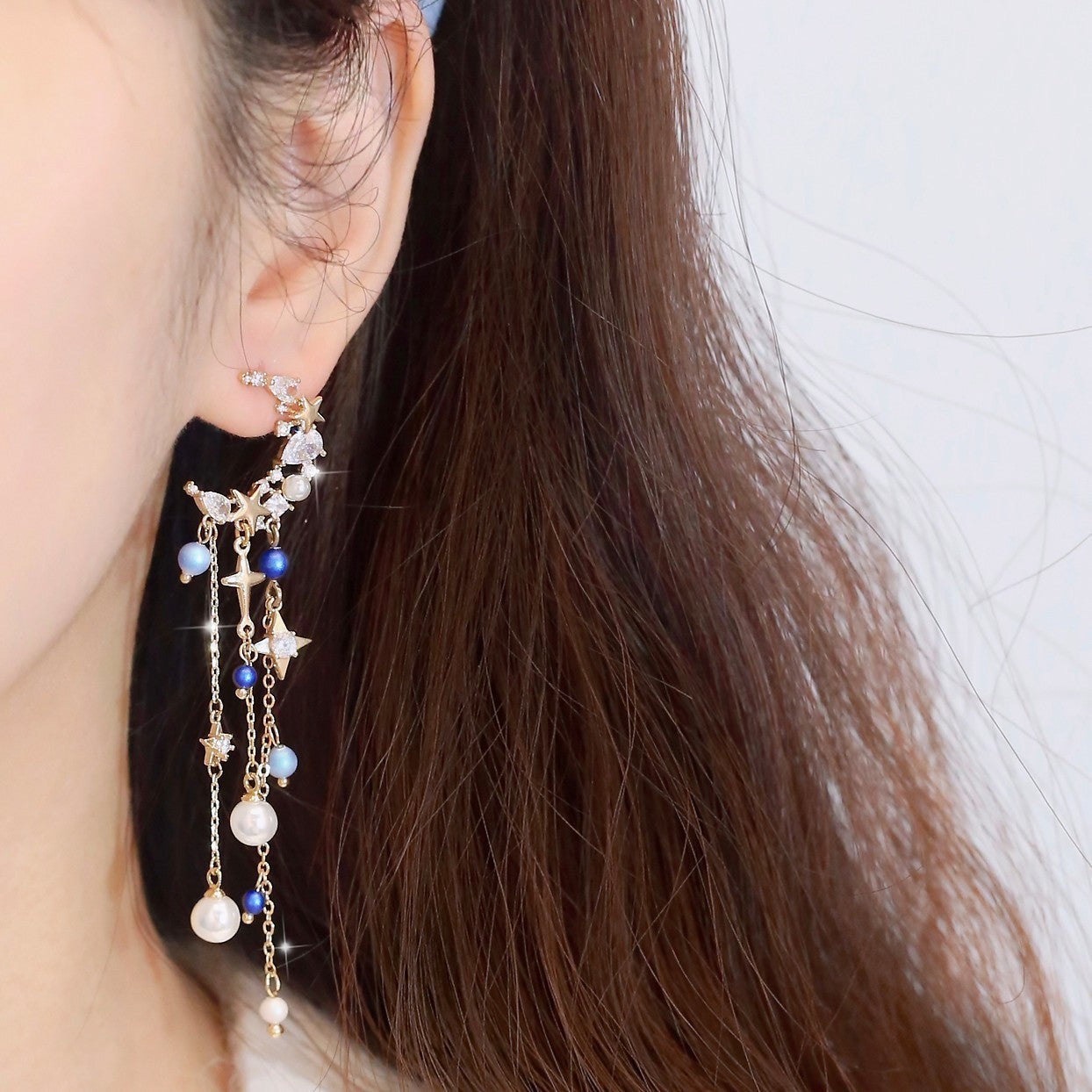 Fairy Long Tassel Thin Effect Eardrops