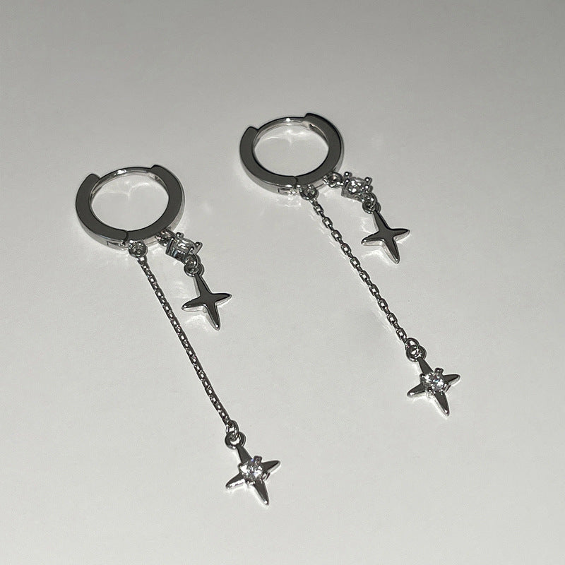 Star chain earrings luxury Fashion