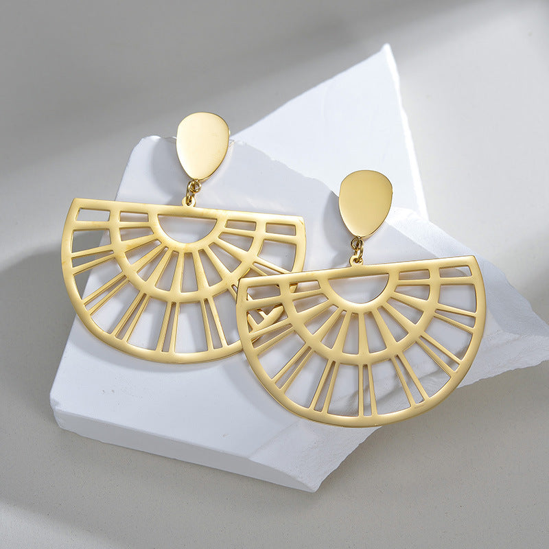Eye-catching Hollow Eardrops Niche Design Women’s