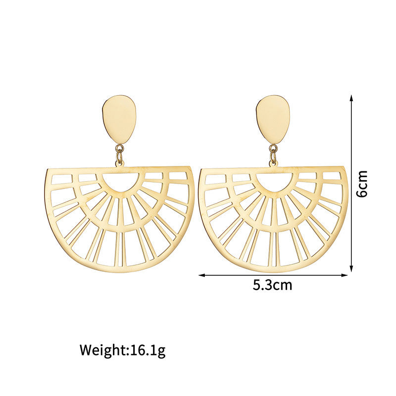Eye-catching Hollow Eardrops Niche Design Women’s